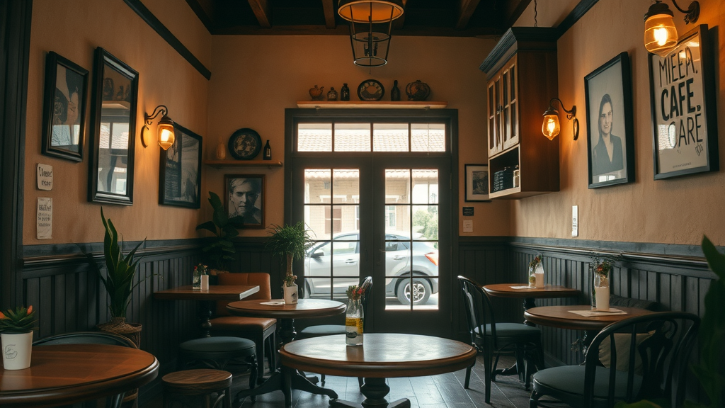 hidden gem cafe interior nestled in a quiet Fort Lauderdale street