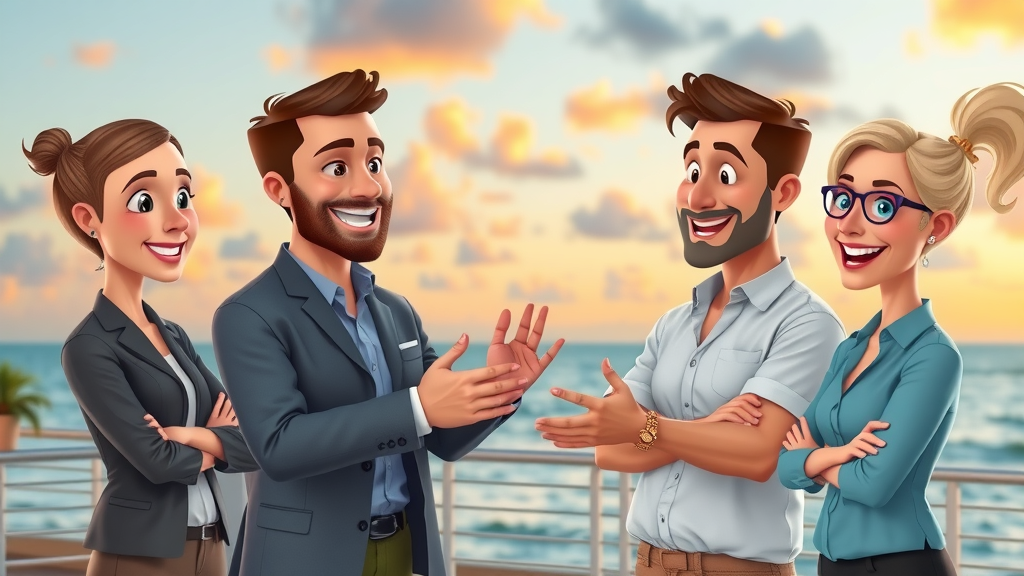 Professional networking in relaxed attire with Florida professionals