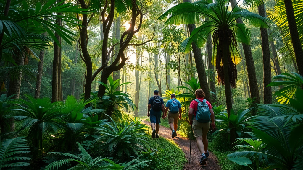 Lush tropical forest in Florida showcasing dense greenery and wildlife