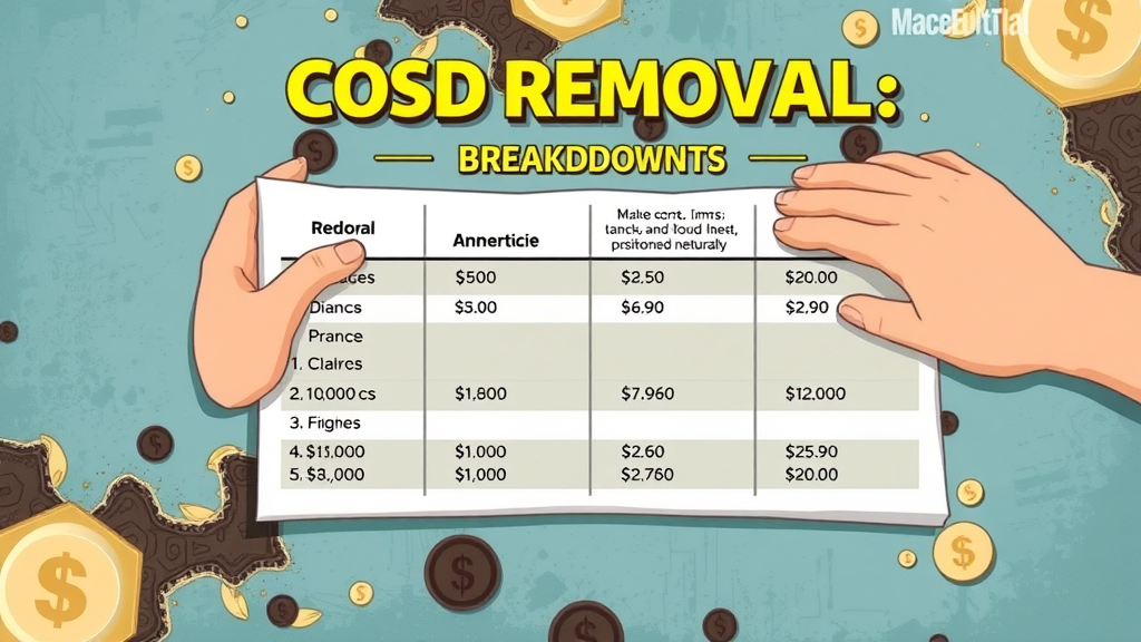 cost analysis chart of mold removal