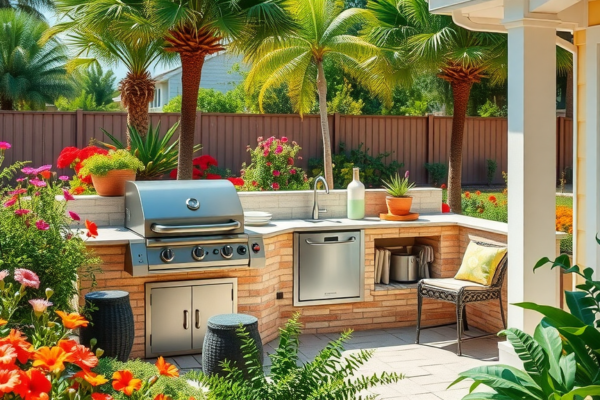 Maximize Space: Small Outdoor Kitchen Ideas Florida