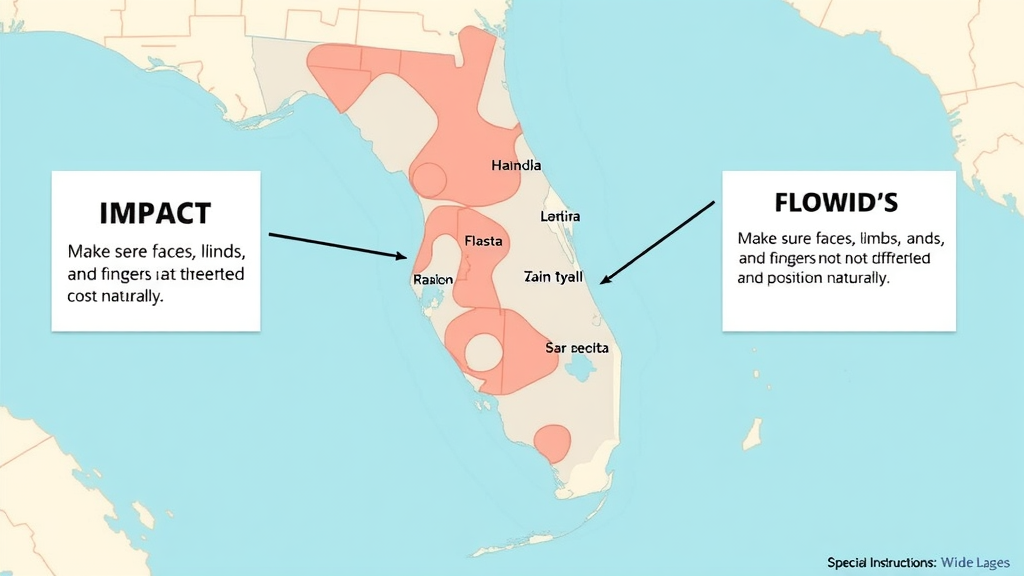 Map of Florida highlighting flood zones cost impacts