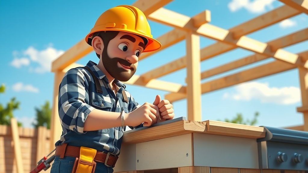 outdoor kitchen builder at work in florida