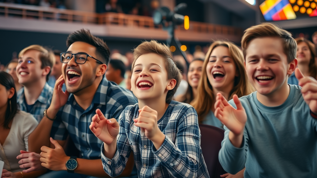 Exciting family event, joyous expression, with participants enthusiastically engaged, in Ocala
