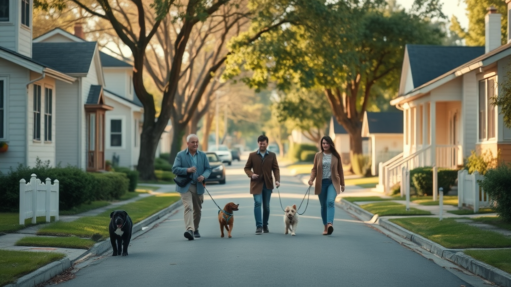 Tranquil neighborhood street, peaceful mood, in Silver Springs Shores