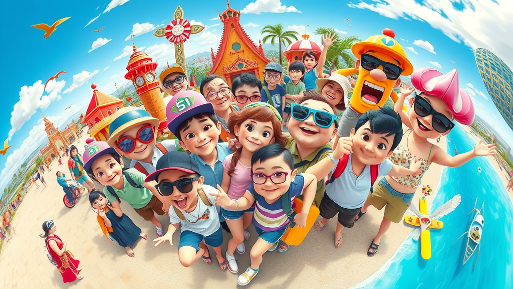 A variety of vacation options in Florida showcasing diverse attractions