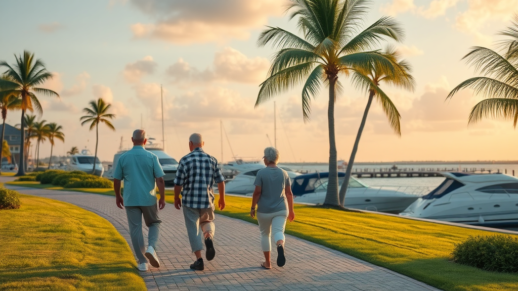 Serene Fort Myers landscape with palm trees